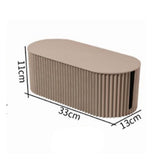 Cable Organizer Box Large Capacity Durable ABS Detachable Cover Insulated Cord Management Box for PC TV Appliances Light Coffee Small Size In Australia - Darrahopens