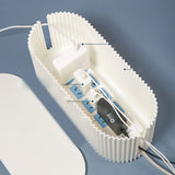 Cable Organizer Box Large Capacity Durable ABS Detachable Cover Insulated Cord Management Box for PC TV Appliances White Small Size In Australia - Darrahopens