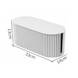 Cable Organizer Box Large Capacity Durable ABS Detachable Cover Insulated Cord Management Box for PC TV Appliances White Large Size In Australia - Darrahopens