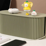 Cable Organizer Box Large Capacity Durable ABS Detachable Cover Insulated Cord Management Box for PC TV Appliances Greyish Green Large Size In Australia - Darrahopens