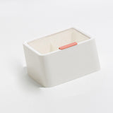 Lipstick Storage Box Large Capacity Double Layer Grid Design Transparent Storage Box with Lid for Home Office White In Australia - Darrahopens