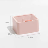 Lipstick Storage Box Large Capacity Double Layer Grid Design Transparent Storage Box with Lid for Home Office Pink In Australia - Darrahopens