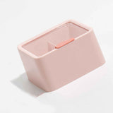 Lipstick Storage Box Large Capacity Double Layer Grid Design Transparent Storage Box with Lid for Home Office Pink In Australia - Darrahopens