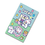 Self Sealing Bag PET CCP Wear Resistant Safe Odorless Cute Pattern Practical Reusable Self Sealing Pouch Game Bunny 22.3x13.5