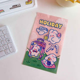 Self Sealing Bag PET CCP Wear Resistant Safe Odorless Cute Pattern Practical Reusable Self Sealing Pouch Travel Bunny 22.3x13.5 In Australia - Darrahopens