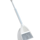 Kids Dustpan Set Soft Fur Plastic Small Broom Dustpan for Baby Kids Toys Kindergarten Gray White