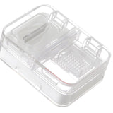 Portable Dispense Medicine Box Mini Small Pill Case Cutting Grinding Medicine Sealed Medicine Storage Box White
