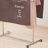 Clothes Dust Cover Nonwoven Dust Prevention Waterproof Transparent Window Design Hanging Garment Protectors Coffee In Australia - Darrahopens