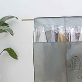 Clothes Dust Cover Nonwoven Dust Prevention Waterproof Transparent Window Design Hanging Garment Protectors Grey In Australia - Darrahopens