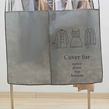 Clothes Dust Cover Nonwoven Dust Prevention Waterproof Transparent Window Design Hanging Garment Protectors Grey In Australia - Darrahopens