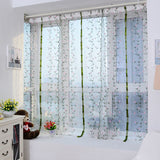 Embroidered Roman Sheer Curtain Classical Floral Window Screen Elegant Embroidered Roman Shade for Bedroom Balcony 1.5m/59.1in Height In Australia - Darrahopens