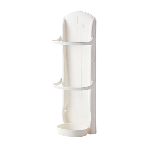 Wall Mounted Umbrella Stand Rack Punching Free Umbrella Holder with Removable Drip Tray for Household 4 Slot