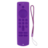 Remote Control Silicone Cover for Fire TV Stick Anti Slip Silicone Protective Case with Lanyard 3rd Gen Purple In Australia - Darrahopens