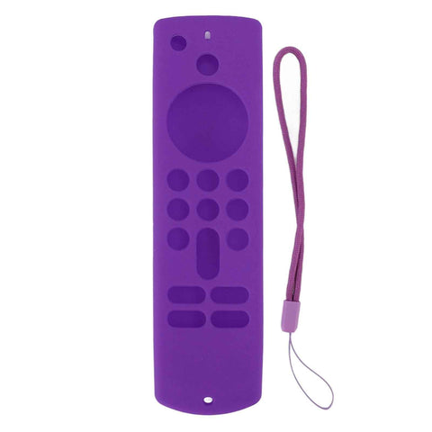 Remote Control Silicone Cover for Fire TV Stick Anti Slip Silicone Protective Case with Lanyard 3rd Gen Purple In Australia - Darrahopens