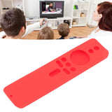 Silicone Protective Cover for Xiaomi TV Stick 4K Anti Slip Remote Control Case with Lanyard Red