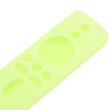 Silicone Protective Cover for Xiaomi TV Stick 4K Anti Slip Remote Control Case with Lanyard Fluorescent Green