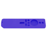 Silicone Protective Cover for Xiaomi TV Stick 4K Anti Slip Remote Control Case with Lanyard Purple