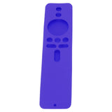Silicone Protective Cover for Xiaomi TV Stick 4K Anti Slip Remote Control Case with Lanyard Purple