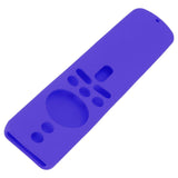 Silicone Protective Cover for Xiaomi TV Stick 4K Anti Slip Remote Control Case with Lanyard Purple