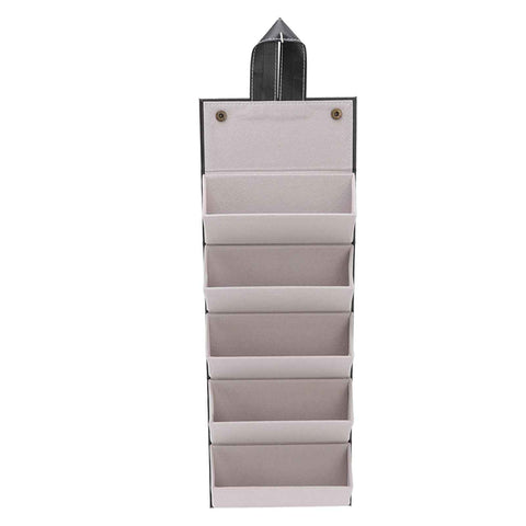 Sunglasses Organizer Case Multifunctional Multiple Slots PU Leather Travel Glasses Case Storage for Glasses Jewelry Black