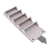 Sunglasses Organizer Case Multifunctional Multiple Slots PU Leather Travel Glasses Case Storage for Glasses Jewelry Gray