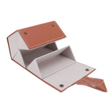 Sunglasses Organizer Case Multifunctional Multiple Slots PU Leather Travel Glasses Case Storage for Glasses Jewelry Brown