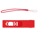 Anti Drop Remote Control Silicone Protective Cover Solar Cell Remote Control Replacement Cover for Samsung TM2180EcoBN59 Red