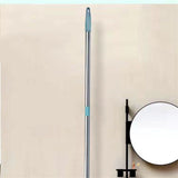 Floor Mop Dry Wet Dual Use Microfiber Free Hand Washing Flat Cleaning Tile Mop for Home Use Blue Mop, 1 Piece of Pads