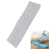 Floor Mop Dry Wet Dual Use Microfiber Free Hand Washing Flat Cleaning Tile Mop for Home Use Blue 6 Piece of Pads