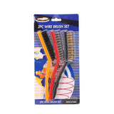 Wire Brush Set Curved Handle Masonry Brush Metal Detail Brushes for Cleaning Welding Slag Rust Dust 9in 3pcs Colorful In Australia - Darrahopens
