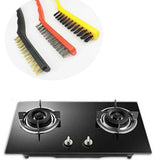 Wire Brush Set Curved Handle Masonry Brush Metal Detail Brushes for Cleaning Welding Slag Rust Dust 9in 3pcs Colorful In Australia - Darrahopens