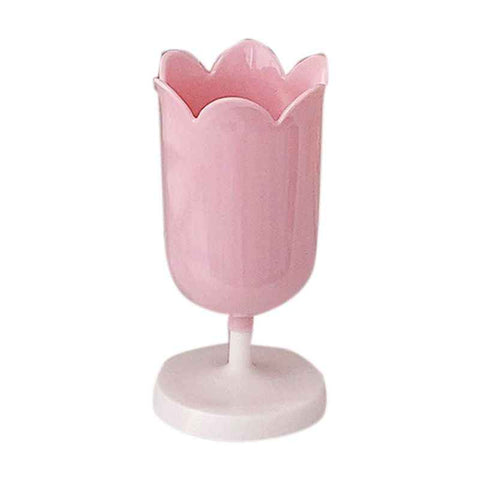 Pen Holder Tulip Shape Innovative Vintage Photo Props Large Capacity Pencil Holder for Office Study Room Home Pink In Australia - Darrahopens