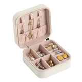 Travel Jewelry Case Exquisite Large Capacity Scratch Resistant Portable Jewelry Organizer Box for Outdoor Travel White 10x10x5cm/3.9x3.9x2.0in In Australia - Darrahopens
