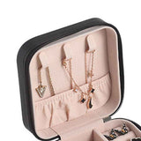 Travel Jewelry Case Exquisite Large Capacity Scratch Resistant Portable Jewelry Organizer Box for Outdoor Travel Black 10x10x5cm/3.9x3.9x2.0in In Australia - Darrahopens