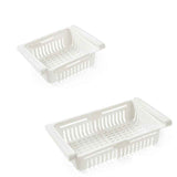 Fridge Drawer Organizer Retractable Multifunction Space Saving Refrigerator Storage Box White 20.5x16.4x7.6cm / 8.1x6.5x3.0in In Australia - Darrahopens
