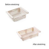 Fridge Drawer Organizer Retractable Multifunction Space Saving Refrigerator Storage Box Khaki 20.5x16.4x7.6cm / 8.1x6.5x3.0in In Australia - Darrahopens