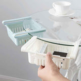 Fridge Drawer Organizer Retractable Multifunction Space Saving Refrigerator Storage Box Khaki 20.5x16.4x7.6cm / 8.1x6.5x3.0in In Australia - Darrahopens
