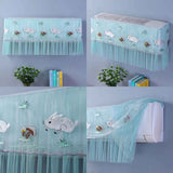 1.5P Air Conditioner Dust Cover Dustproof Wall Mounted Air Conditioner Protective Case Home Decorative Dust Cover White Mushroom Rabbit 1.5P‑2P Within 94cm/37in
