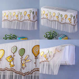 1.5P Air Conditioner Dust Cover Dustproof Wall Mounted Air Conditioner Protective Case Home Decorative Dust Cover Bear Rabbit Green Yellow Balloons 1.5P‑2P Within 94cm/37in In Australia - Darrahopens