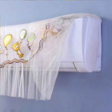 1.5P Air Conditioner Dust Cover Dustproof Wall Mounted Air Conditioner Protective Case Home Decorative Dust Cover Bear Rabbit Green Yellow Balloons 1.5P‑2P Within 94cm/37in In Australia - Darrahopens