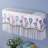 1.5P Air Conditioner Dust Cover Dustproof Wall Mounted Air Conditioner Protective Case Home Decorative Dust Cover Bear Rabbit Purple Blue Balloons 1.5P‑2P Within 94cm/37in In Australia - Darrahopens