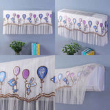 1.5P Air Conditioner Dust Cover Dustproof Wall Mounted Air Conditioner Protective Case Home Decorative Dust Cover Bear Rabbit Purple Blue Balloons 1.5P‑2P Within 94cm/37in In Australia - Darrahopens