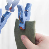 Plastic Folding Multi Head Drying Rack Multi Clips Socks Underwear Hanger Windproof Multifunctional Clothespin Classic Dark Purple 14 Clips In Australia - Darrahopens