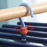 Plastic Folding Multi Head Drying Rack Multi Clips Socks Underwear Hanger Windproof Multifunctional Clothespin Classic Dark Purple 14 Clips In Australia - Darrahopens