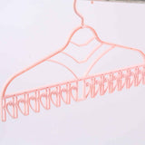 Multifunctional Clothes Drying Rack Plastic Seamless Wrinkle Free Clothes Hanger with V Shaped Clip Hook for Bra Socks Pink In Australia - Darrahopens