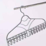 Multifunctional Clothes Drying Rack Plastic Seamless Wrinkle Free Clothes Hanger with V Shaped Clip Hook for Bra Socks Grey In Australia - Darrahopens