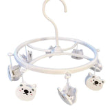Plastic Hanging Drying Rack Sock Underwear Oversleeve Small Cloth Clip for Home Student Domitory White Bear In Australia - Darrahopens