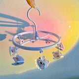 Plastic Hanging Drying Rack Sock Underwear Oversleeve Small Cloth Clip for Home Student Domitory White Bear In Australia - Darrahopens