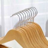 Wooden Coat Hanger Non Slip Clothes Hanging Rack 360 Degree Rotation Suit Hangers for Home 44.5cm 10pcs In Australia - Darrahopens