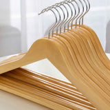 Wooden Coat Hanger Non Slip Clothes Hanging Rack 360 Degree Rotation Suit Hangers for Home 44.5cm 10pcs In Australia - Darrahopens